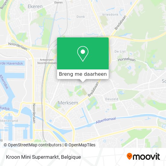 Kroon Mini Supermarkt kaart