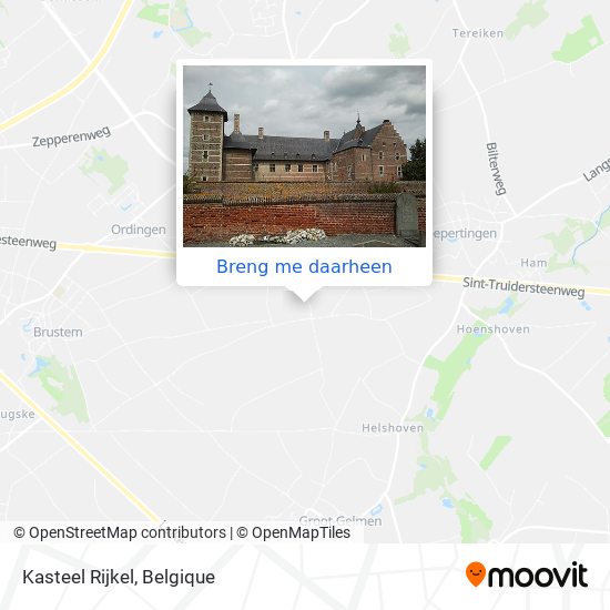 Kasteel Rijkel kaart