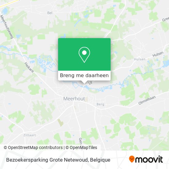Bezoekersparking Grote Netewoud kaart