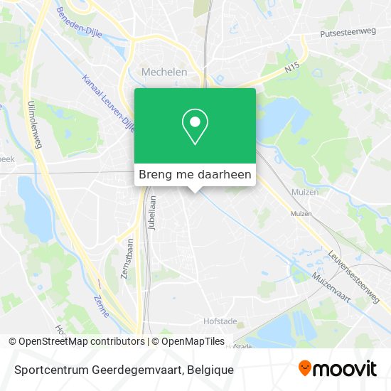 Sportcentrum Geerdegemvaart kaart