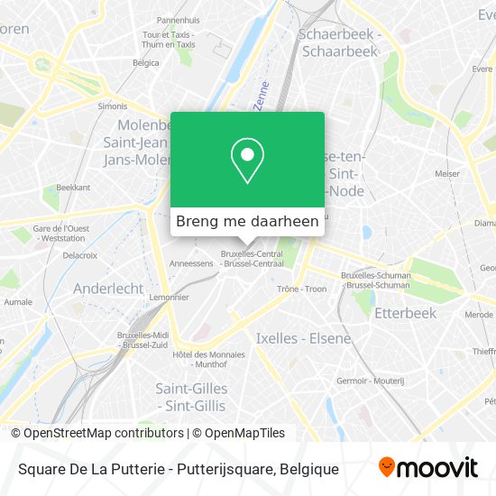Square De La Putterie - Putterijsquare kaart