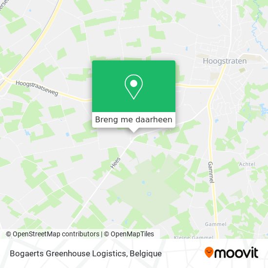 Bogaerts Greenhouse Logistics kaart