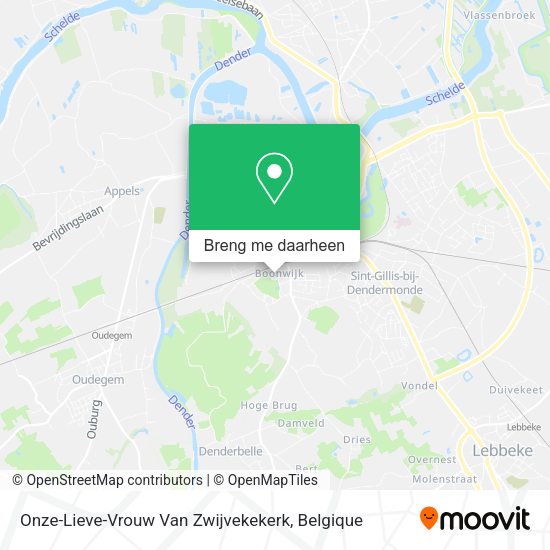 Onze-Lieve-Vrouw Van Zwijvekekerk kaart