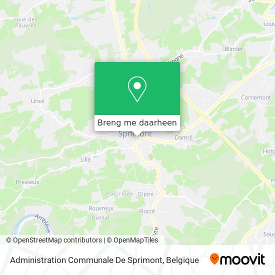 Administration Communale De Sprimont kaart
