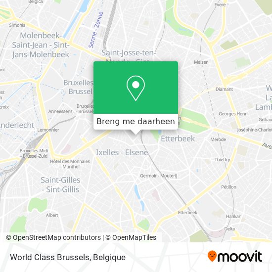 World Class Brussels kaart