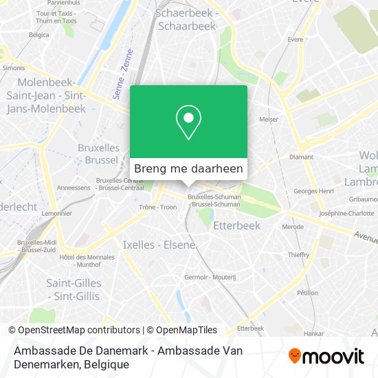 Ambassade De Danemark - Ambassade Van Denemarken kaart