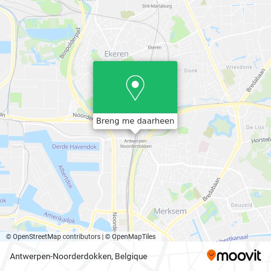 Antwerpen-Noorderdokken kaart