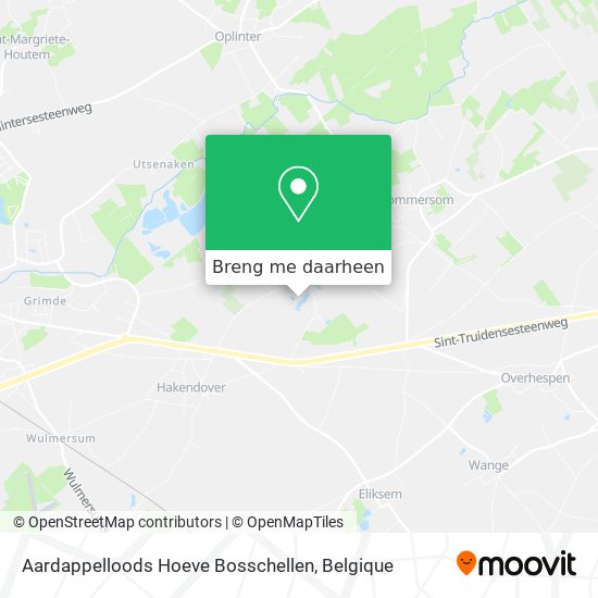 Aardappelloods Hoeve Bosschellen kaart