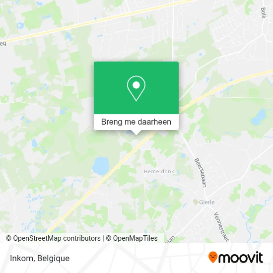Inkom kaart