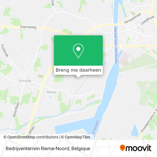 Bedrijventerrein Rieme-Noord kaart