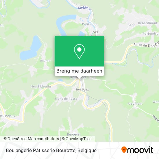 Boulangerie Pâtisserie Bourotte kaart