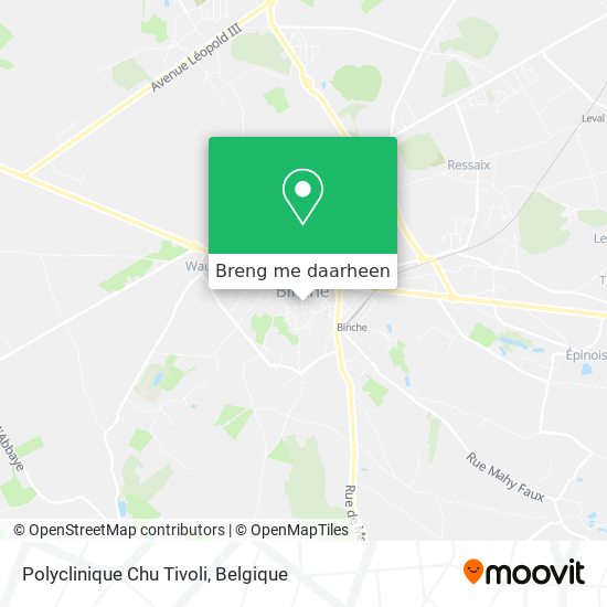 Polyclinique Chu Tivoli kaart