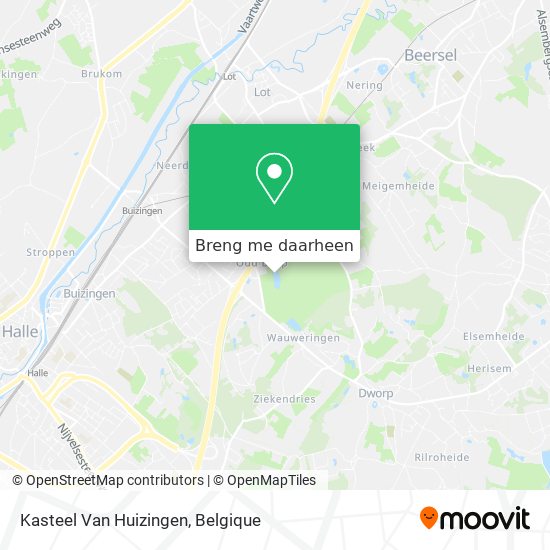 Kasteel Van Huizingen kaart