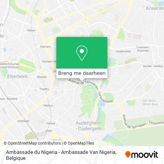 Ambassade du Nigeria - Ambassade Van Nigeria kaart