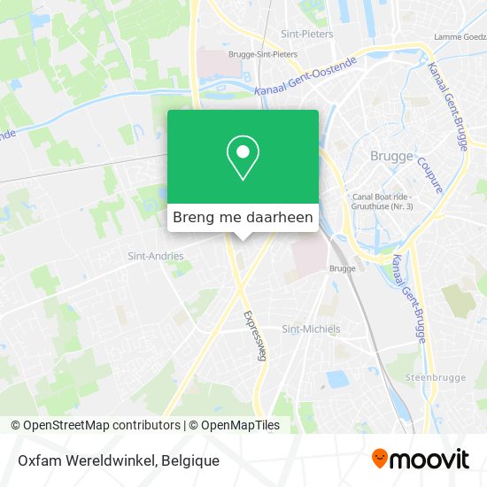 Oxfam Wereldwinkel kaart