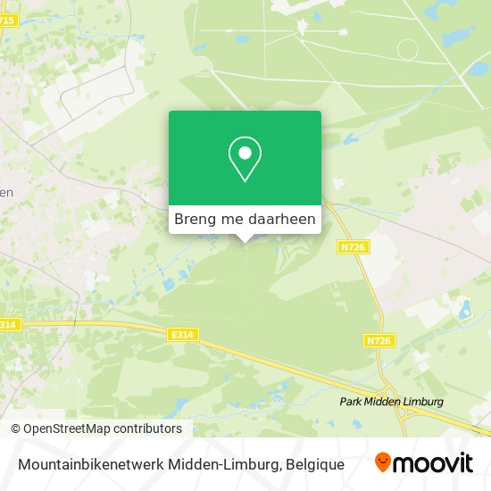 Mountainbikenetwerk Midden-Limburg kaart