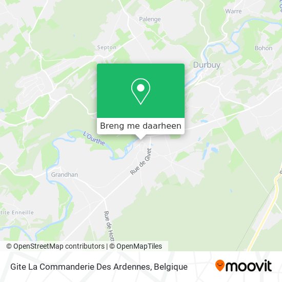 Gite La Commanderie Des Ardennes kaart