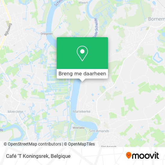 Café 'T Koningsrek kaart