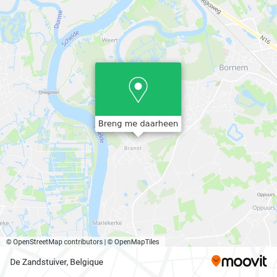 De Zandstuiver kaart