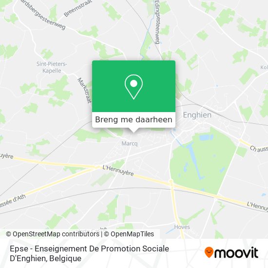 Epse - Enseignement De Promotion Sociale D'Enghien kaart