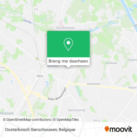 Oosterbosch Sierschouwen kaart