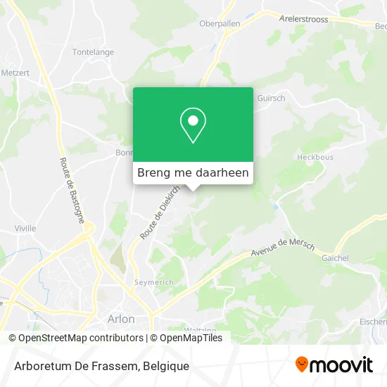 Arboretum De Frassem kaart