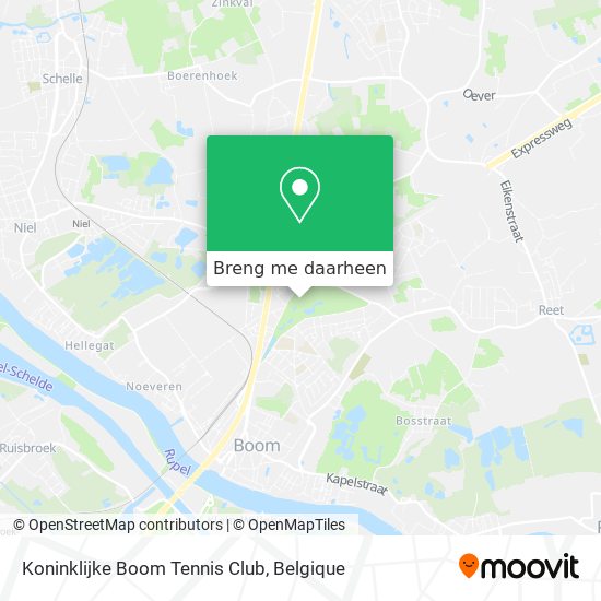 Koninklijke Boom Tennis Club kaart