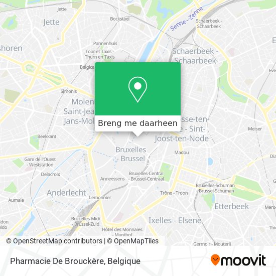 Pharmacie De Brouckère kaart