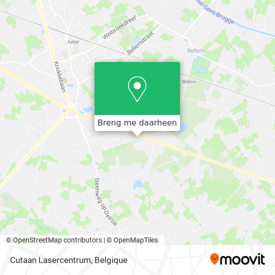 Cutaan Lasercentrum kaart