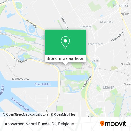 Antwerpen-Noord-Bundel C1 kaart