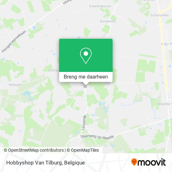 Hobbyshop Van Tilburg kaart