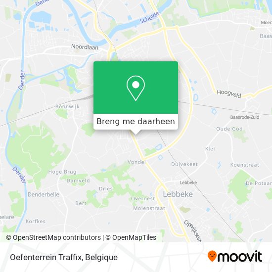 Oefenterrein Traffix kaart