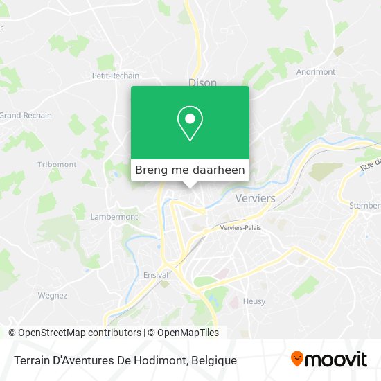 Terrain D'Aventures De Hodimont kaart