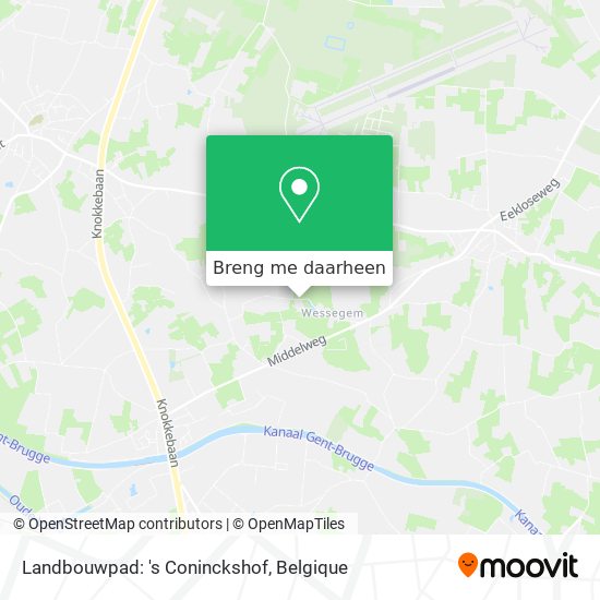Landbouwpad: 's Coninckshof kaart
