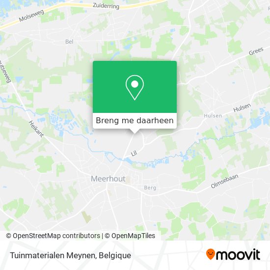 Tuinmaterialen Meynen kaart