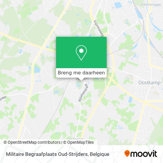 Militaire Begraafplaats Oud-Strijders kaart