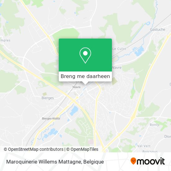 Maroquinerie Willems Mattagne kaart