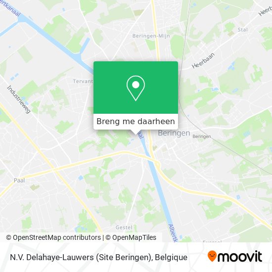 N.V. Delahaye-Lauwers (Site Beringen) kaart