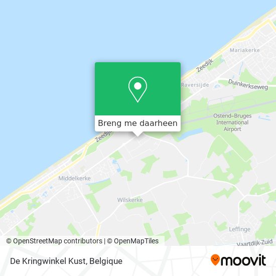 De Kringwinkel Kust kaart