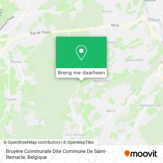 Bruyère Communale Dite Commune De Saint-Remacle kaart