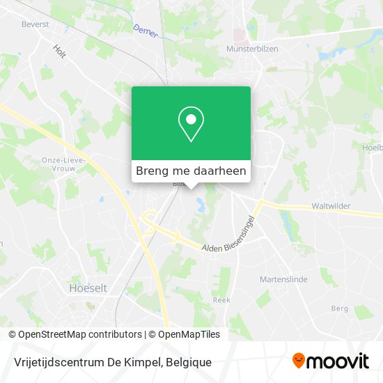 Vrijetijdscentrum De Kimpel kaart