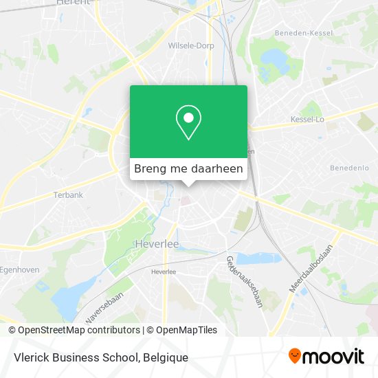 Vlerick Business School kaart