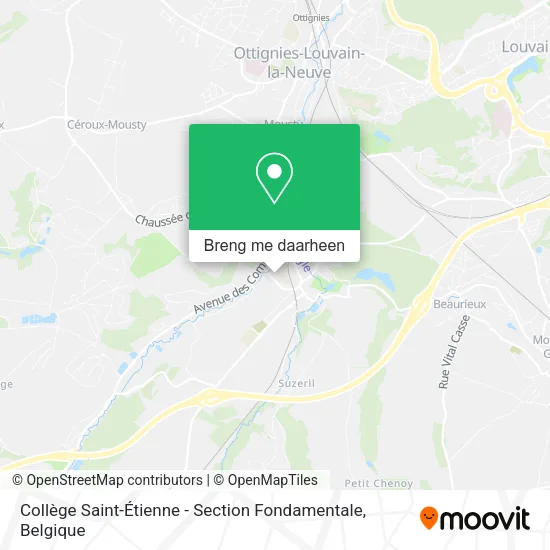 Collège Saint-Étienne - Section Fondamentale kaart