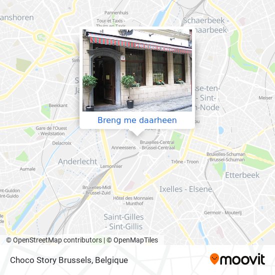 Choco Story Brussels kaart