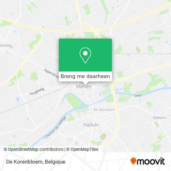 De Korenbloem kaart