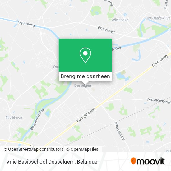 Vrije Basisschool Desselgem kaart