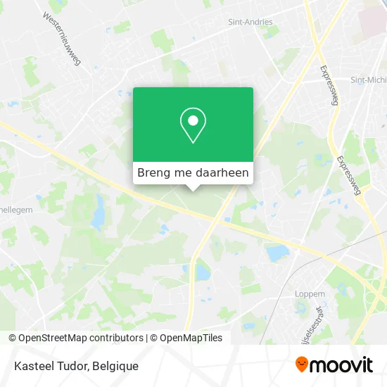 Kasteel Tudor kaart