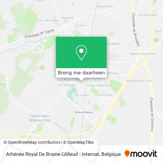 Athénée Royal De Braine-L'Alleud - Internat kaart