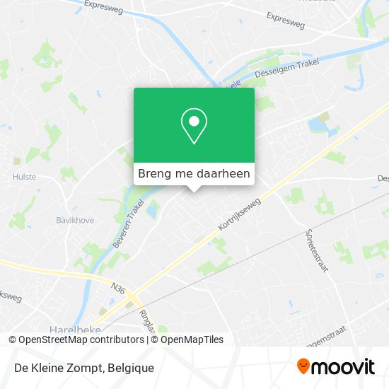 De Kleine Zompt kaart