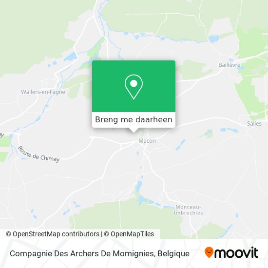 Compagnie Des Archers De Momignies kaart